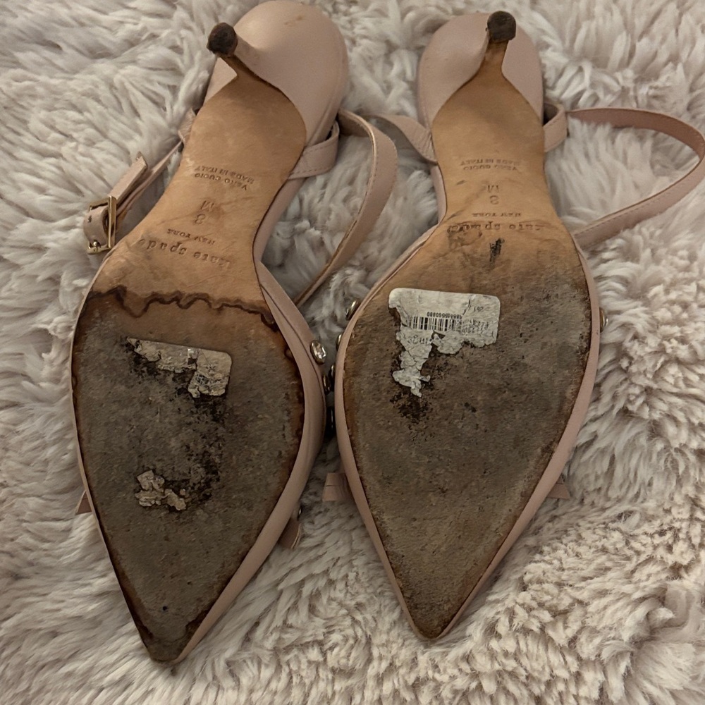 Kate Spade Nude Heels with Sparkling Accents - Picture 4 of 4
